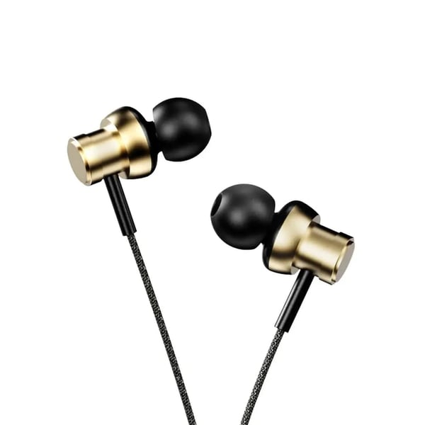 Hifuture HI5 Headset Ledningsført I ørerne Opkald/musik USB Type-C Sort, Guld