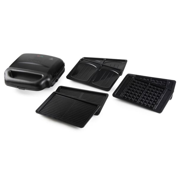 Miniatyrbillede 2 af 25: Domo DO9291C, 3 Platten sandwichtoaster 1400 W Sort