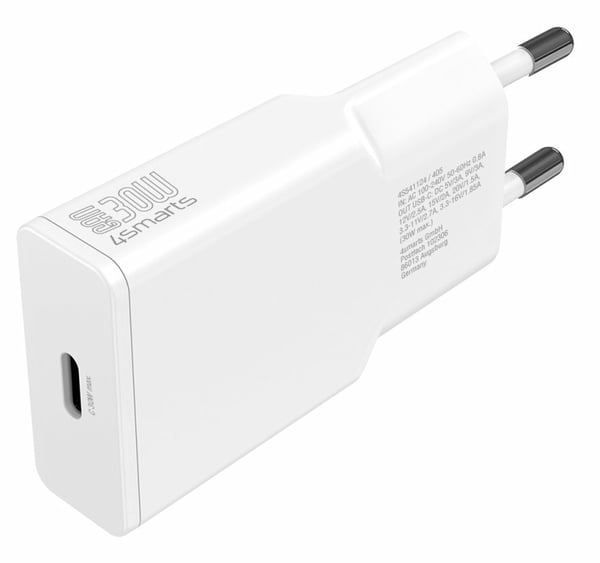 Miniatyrbillede 2 af 5: 4smarts 541124 oplader til mobil enhed Smartphone Hvid Vekselstrøm Hurtig opladning Indendørs
