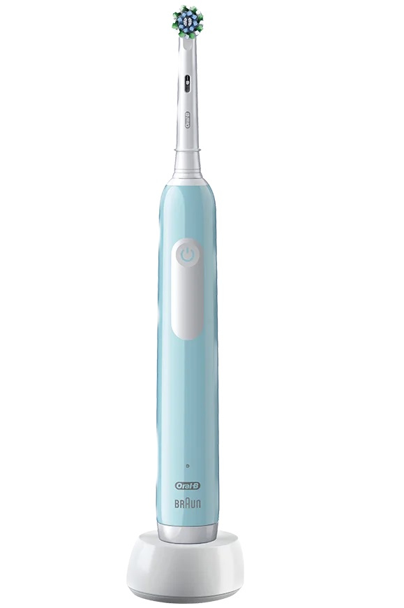 Oral-B Pro 1 Cross Action Vuxen Roterande tandborste Blå, Vit