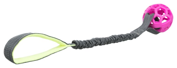 TRIXIE Bungee Rope for Tugging with Ball