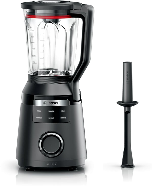 Miniatyrbillede 1 af 15: Bosch Serie 6 MMB6652B blender 2 L Bordplade blender 1800 W Sort