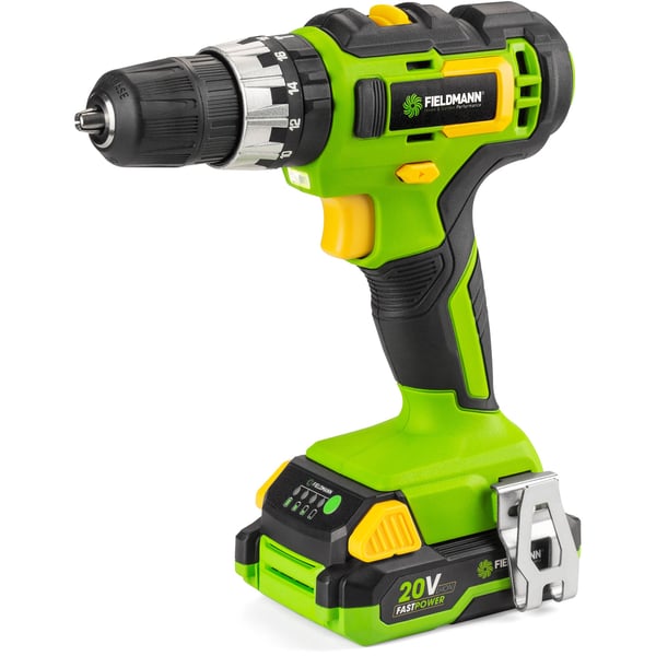Miniatyrbillede 15 af 18: Fieldmann FDUV 70115-A bor 1300 rpm Nøglefri Sort, Grøn