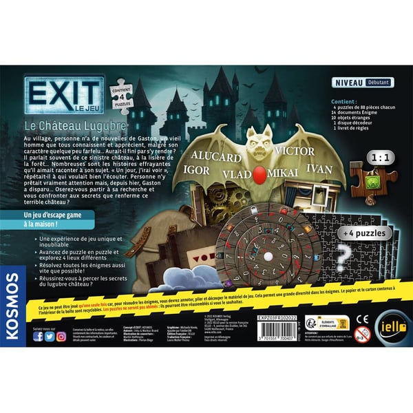 Miniatyrbild 3 av 4: Iello EXIT Pussel 88 styck Byggnader