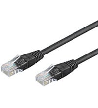 Goobay CAT 5-1500 UTP Black 15m netværkskabel Sort