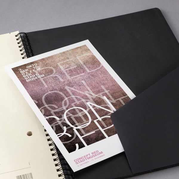 Sigel CONCEPTUM blok og notesblok A5 160 ark Sort