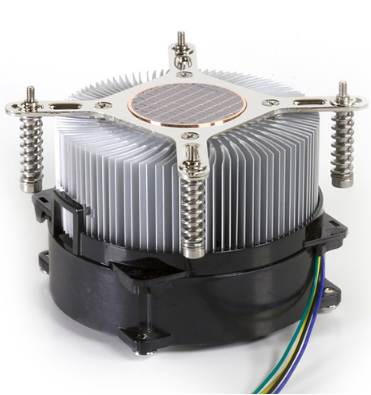 Miniatyrbillede 2 af 3: Dynatron K987 Computerkølesystem Processor Køler 9,2 cm Aluminium, Sort, Kobberfarve