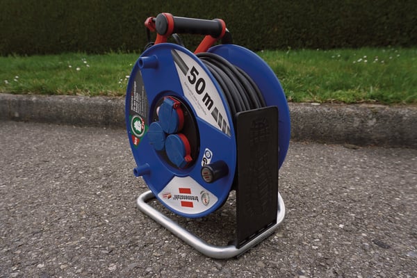Miniatyrbillede 7 af 8: Brennenstuhl 1081000 Kabeltromle Sort Plast 1 stk