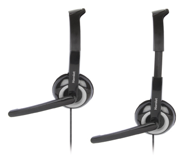 Hamlet HHEADMJK hovedtelefoner/headset Ledningsført Kontor/Callcenter Sort