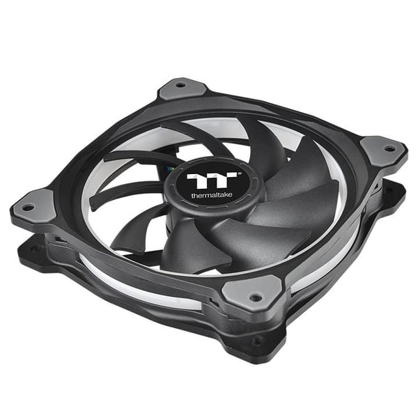 Thermaltake CL-F076-PL12SW-A Computerkølesystem Computerkabinet Ventilator 12 cm Sort