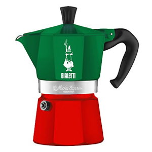 Bialetti 0005322 manuel kaffemaskine Moka gryde 0,13 L Grøn, Rød