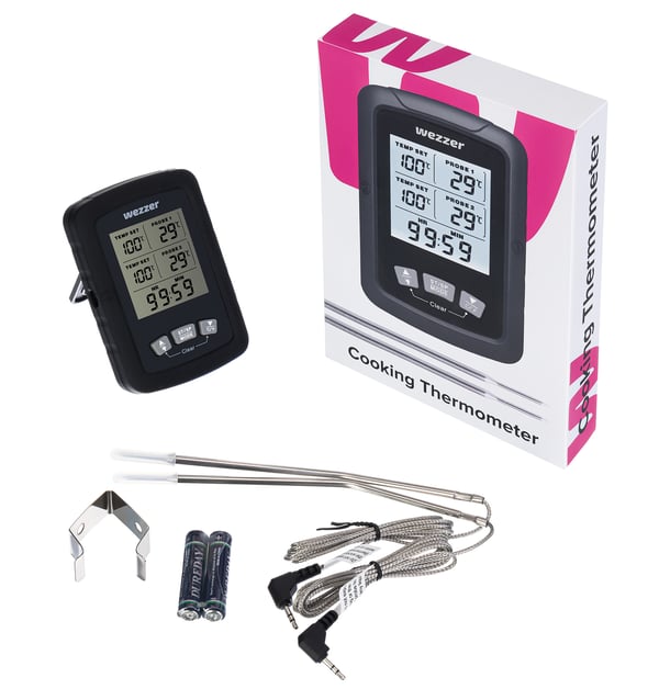 Miniatyrbild 7 av 10: Levenhuk Wezzer Cook MT60 stektermometrar -50 - 300 ° C Digital