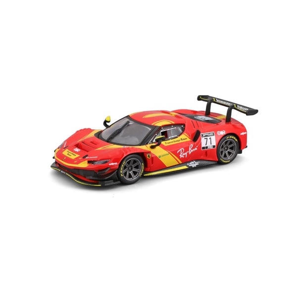 BBURAGO Ferrari 296 GT3 Urheiluauton pienoismalli Esikoottu 1:43