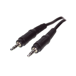 2GO 351021 lydkabel 1,5 m 3.5mm Sort