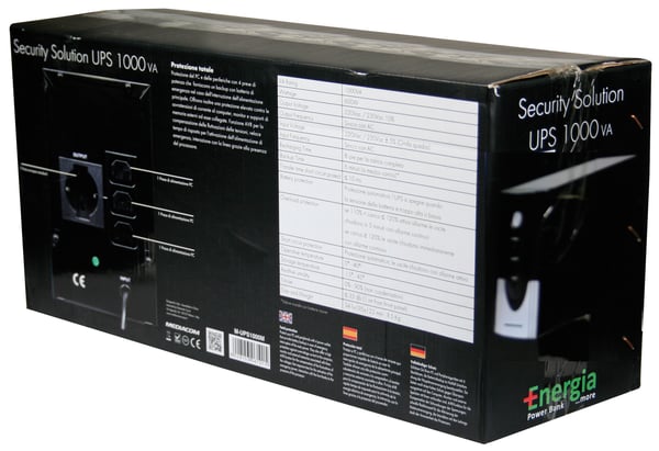 Miniatyrbillede 3 af 4: Mediacom M-UPS1000M UPS-enhed 1 kVA 600 W 4 AC stikkontakt(er)