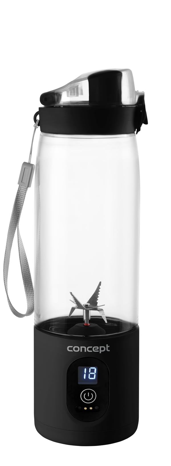 Miniatyrbillede 1 af 15: Concept SM4001 blender 0,58 L Bærbar blender 315 W Sort, Rustfrit stål