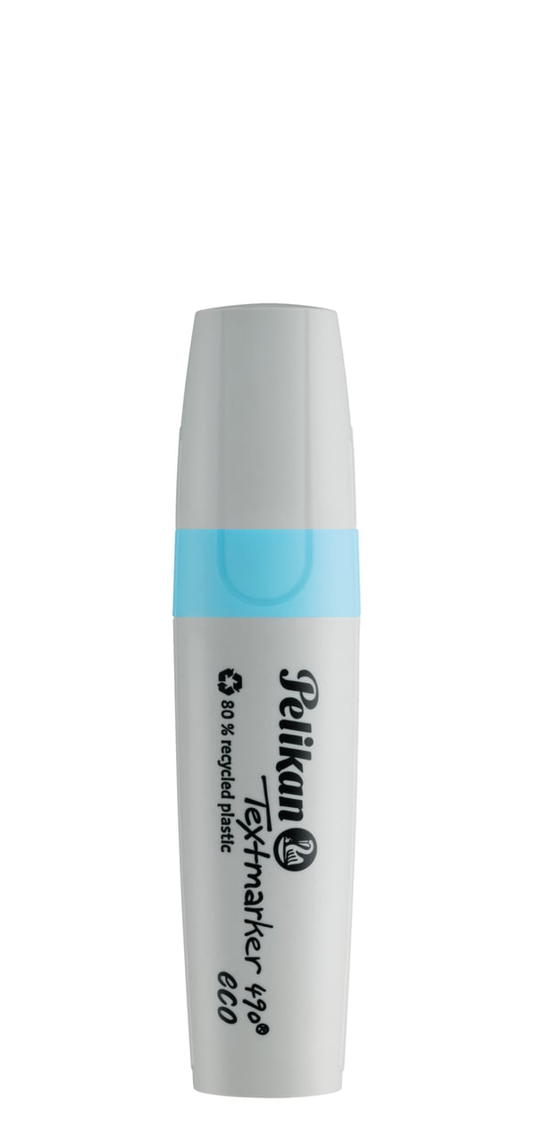 Miniatyrbillede 2 af 4: Pelikan Textmarker 490 eco speedmarker 10 stk Mejselspids Blå