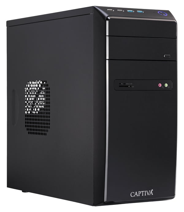 Miniatyrbillede 1 af 6: CAPTIVA Power-Starter I80-352 Intel® Core™ i3 i3-14100 16 GB DDR4-SDRAM 1 TB SSD PC Sort