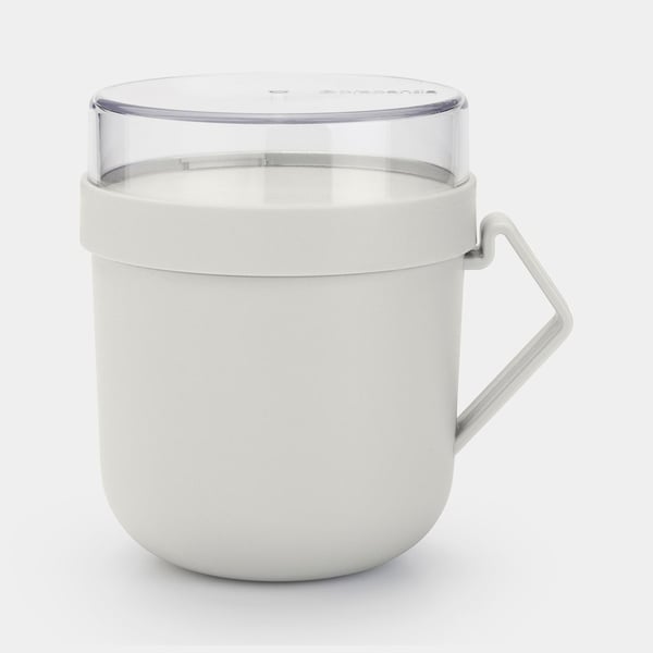 Brabantia Make & Take Pyöreä Muki 0,6 L Vaaleanharmaa 1 kpl