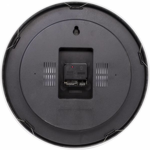Miniatyrbillede 2 af 7: NeXtime 3999ARRC Væg- og bordur Kvartsur Cirkel Aluminium, Sort, Rød, Hvid