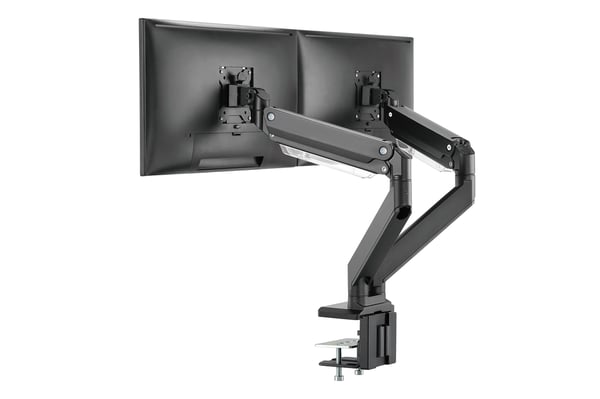 Miniatyrbillede 6 af 8: DIGITUS Dobbelt Monitorholder med Gasfjeder og Klemmebeslag
