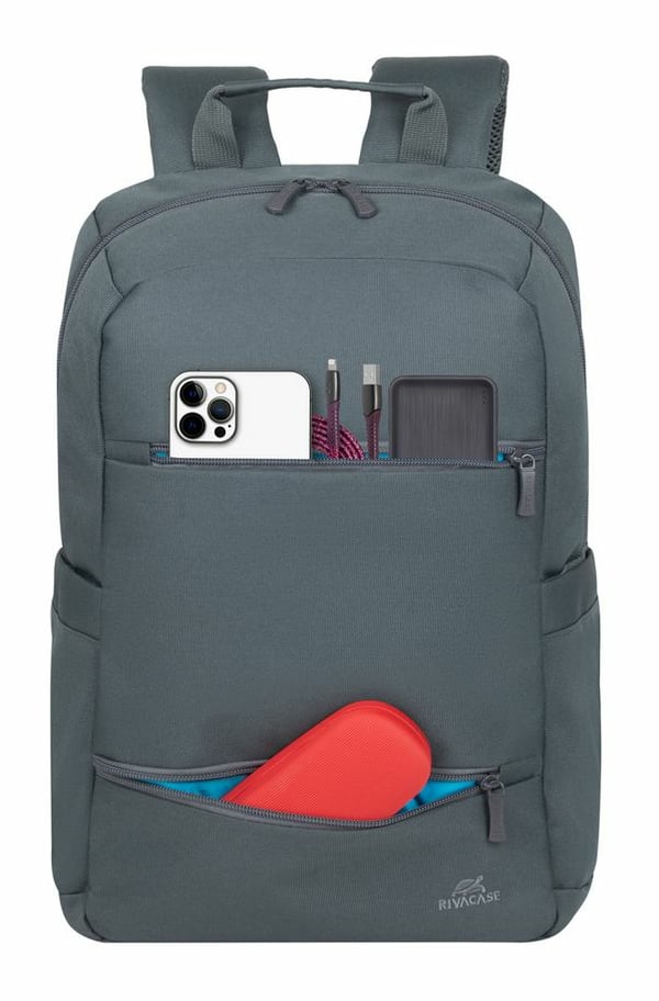 Miniatyrbild 13 av 20: Rivacase 8265 GREY ryggsäckar City backpack Grå Polyester