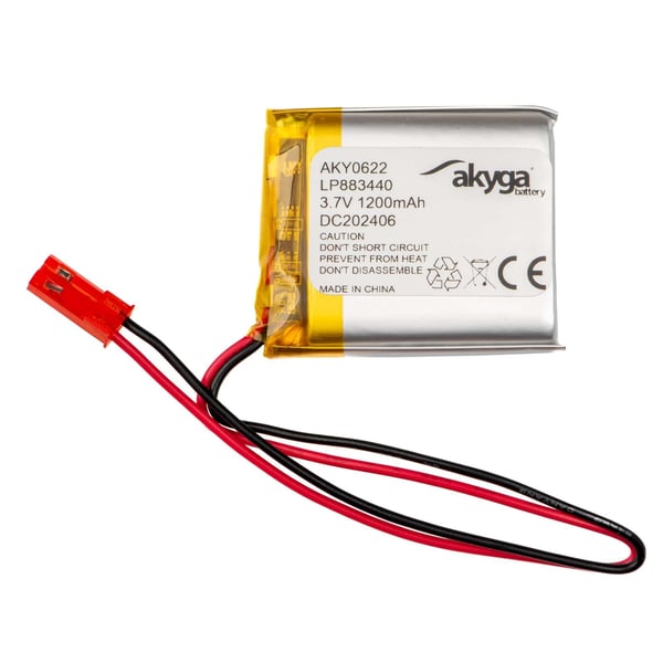 Miniatyrbillede 1 af 3: Akyga AKY0622 reservedel til mobiltelefon Batteri Sølv