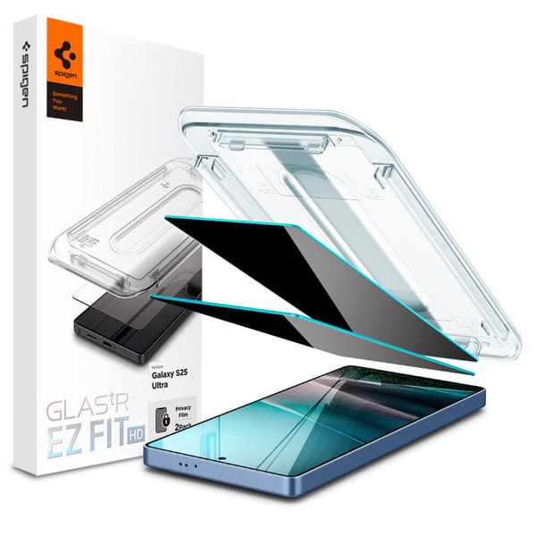 Miniatyrbillede 1 af 5: Spigen GLAS.tR EZ Fit HD Privacy Skærmfilter Samsung 2 stk