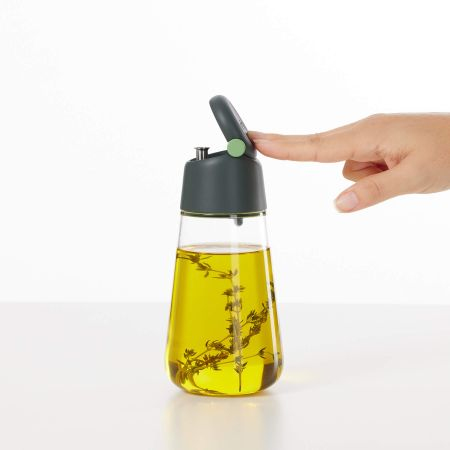 Lékué 883248 olja/vinägerkanna 0,4 l Flaska Akrylnitrilbutadienstyren (ABS) Grå, Transparent