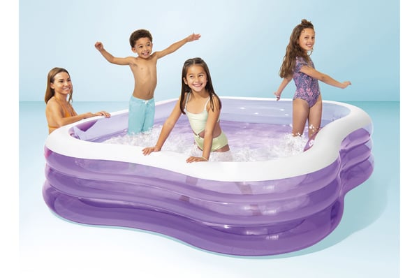 Intex 57495NP swimmingpool til over jorden Oppustelig pool Firkant 1350 L Forskellige farver