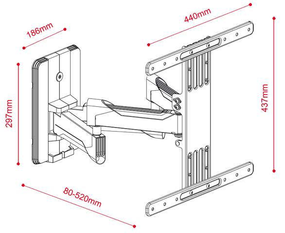 Pikkukuva 2 / 3: G.B.S. Elettronica EWM-3270 177,8 cm (70") Musta