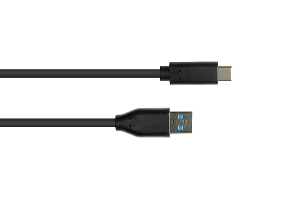 Alcasa 2831-AC010S USB-kabel USB 3.2 Gen 2 (3.1 Gen 2) 1 m USB A USB C 10 Gbit/sek. Sort