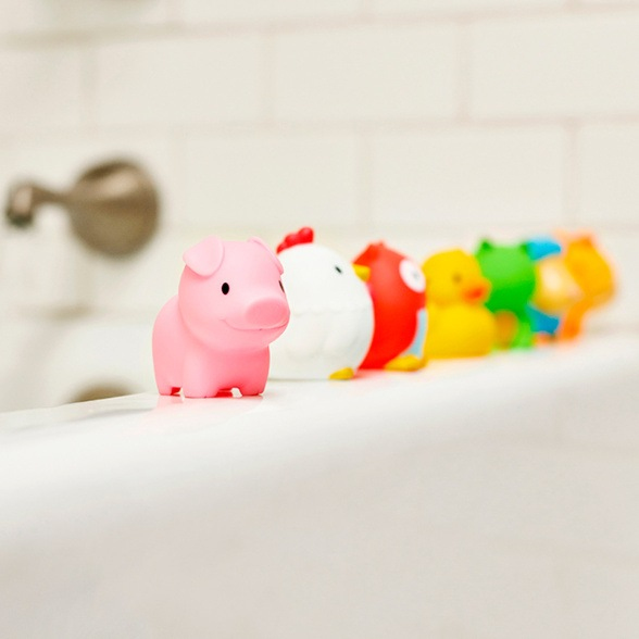 Miniatyrbillede 3 af 6: Munchkin Farm Bath Squirts Badedyr Blå, Grøn, Orange, Lyserød, Rød, Hvid, Gul