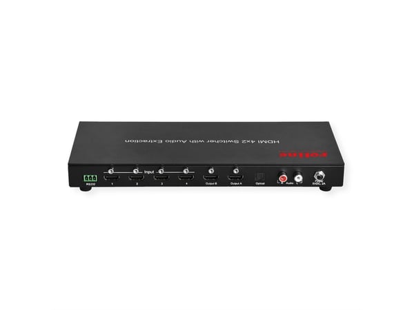 ROLINE 4K HDMI Matrix Switch, 4 x 2, with Remote Control AV-matriisikytkin