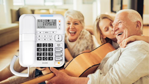 Alcatel TMAX 70 Analog telefon/DECT-telefon Namn och uppringnings-ID Vit