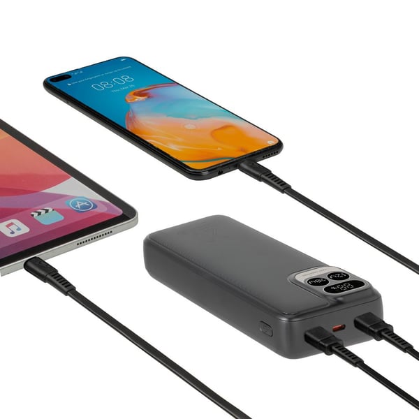 Miniatyrbillede 7 af 16: Rivacase VA2521 powerbank Lithium polymer (LiPo) 20000 mAh Grå