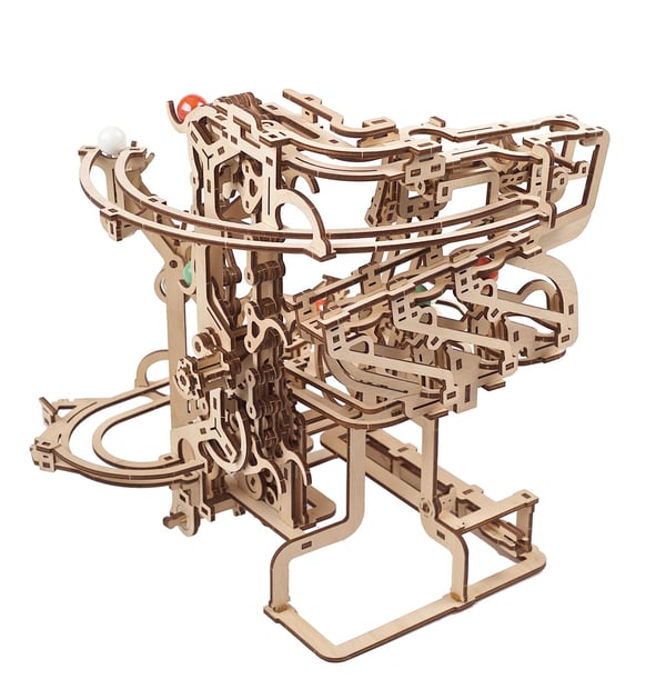 Miniatyrbild 2 av 18: UGears Marble Run Chain Hoist model kit 3D-pussel 400 styck