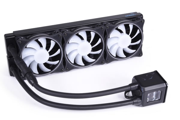 Alphacool 11999 Tietokoneen jäähdytysjärjestelmä Suoritin Ilmanjäähdytin 12 cm Musta 1 kpl