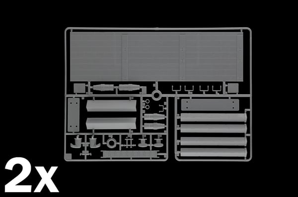 Miniatyrbild 3 av 6: Italeri Long Dock delar och tillbehör till skalmodell Byggnad