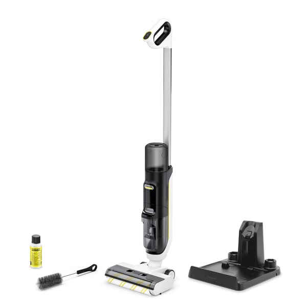 Miniatyrbillede 1 af 8: Kärcher FCV 3 vloerreiniger 2-i-1 stangstøvsuger Batteri Tør&våd HEPA Poseløs 160 W Hvid