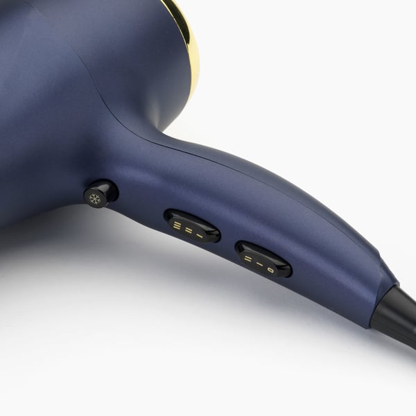 Miniatyrbild 2 av 8: BaByliss Midnight Luxe 2300 hårfön 2300 W Blå, Guld