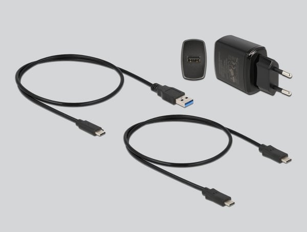 DeLOCK 64178 tallennusaseman telakointiasema USB 3.2 Gen 2 (3.1 Gen 2) Type-C Musta