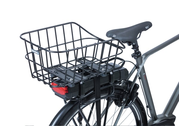 Miniatyrbild 3 av 7: Basil Cento Bak Cykelkorg 22 l Aluminium Svart