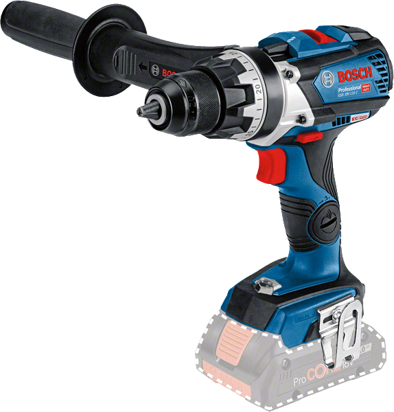 Miniatyrbild 3 av 5: Bosch GSR 18V-110 C 2100 RPM utan nyckel 1,8 kg Svart, Blå