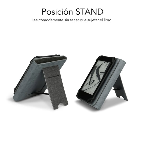 SUBBLIM FUNDA EBOOK CLEVER STAND 6'' GREY e-boksläsarfodral 15,2 cm (6") Mobilskal Grå