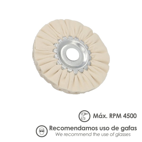 Pikkukuva 3 / 5: Wolfpack Disco Pulidor De Tela Para Amoladora / Esmeriladora Ø 150 mm.