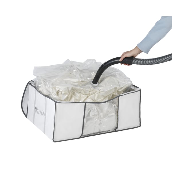 WENKO Vacuum Soft Box L Rektangulær Polyethylen, Polypropylen (PP) Transparent, Hvid