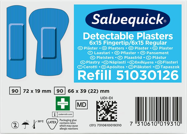 Miniatyrbillede 5 af 10: Cederroth 51030126 6,6 x 2,2 cm 30 stk