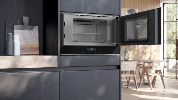Miniatyrbild 3 av 4: Siemens iQ700 BE732R1B1 mikrovågsugn Svart Kombinationsmikrovågsugn Inbyggd 21 l 900 W