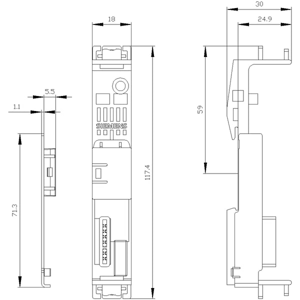 Siemens 3RK1901-1YA01 3RK19011YA01 SPS-Geräteabschlussverbinder